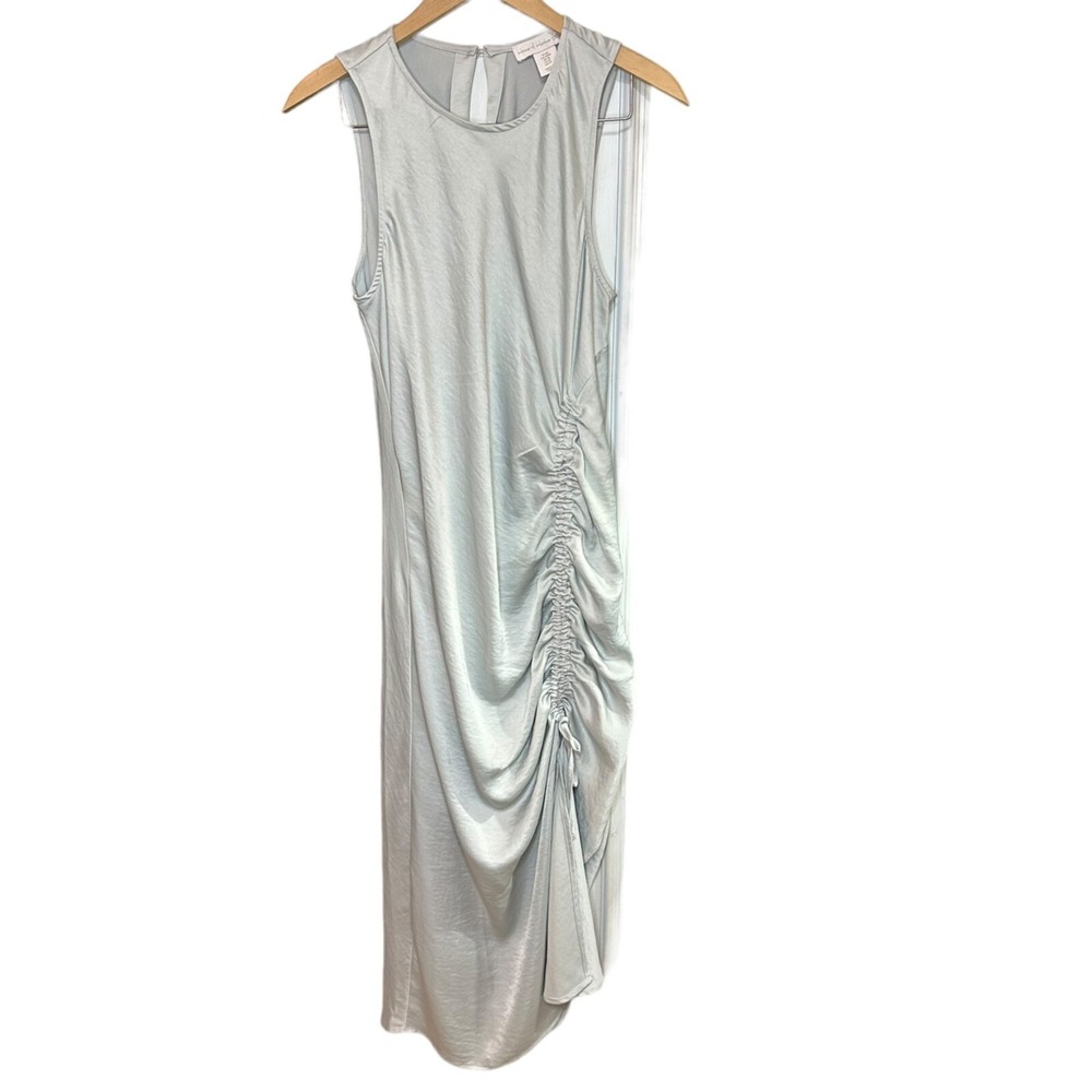 House of Harlow 1960 Satin Mai Dress Silver Party NYE Women's Size M‎